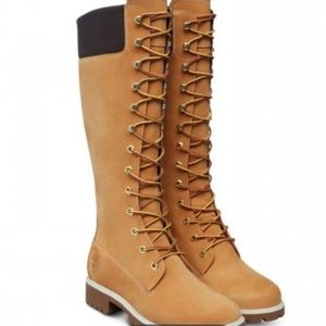 Timberland - shin high lace up boots